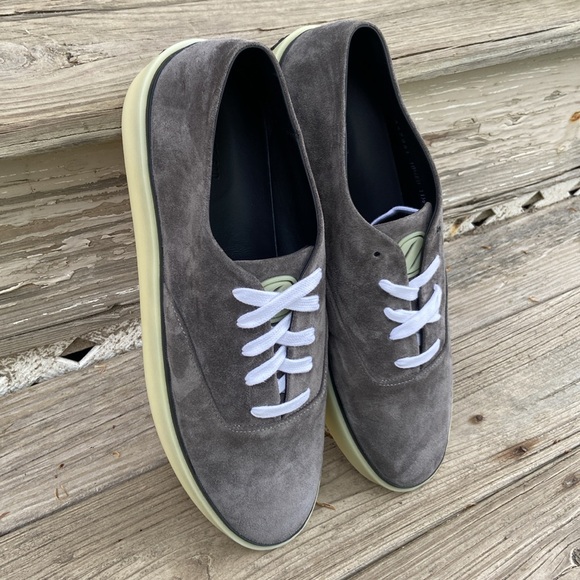 NIB Authentic Fear of God x Ermenegildo Zegna Grey Suede Sneaker Men's Size 11.5 - Picture 14 of 16